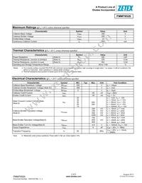 FMMT6520TC Datasheet Page 2