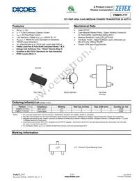 FMMTL717TC Datasheet Cover