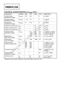 FMMTL720TC Datasheet Page 2