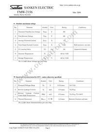 FMW-2156 Datasheet Page 2