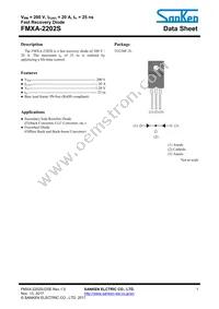 FMXA-2202S Datasheet Cover