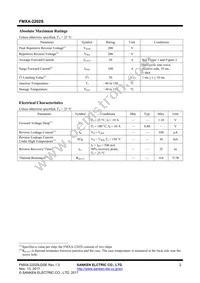 FMXA-2202S Datasheet Page 2