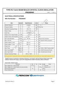 FN0200045 Datasheet Page 3