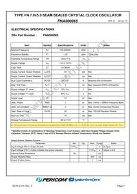 FNA000065 Datasheet Page 3