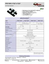 FNR2E-100RF1 Datasheet Cover