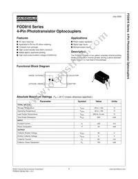 FOD816SD Datasheet Cover