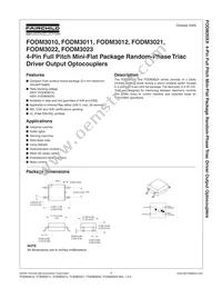 FODM3023 Datasheet Cover