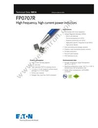 FP0707R1-R110-R Datasheet Cover