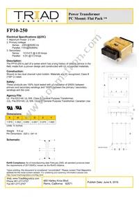 FP10-250-B Datasheet Cover