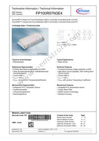 FP100R07N3E4BOSA1 Datasheet Cover