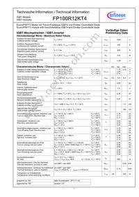 FP100R12KT4BOSA1 Datasheet Cover