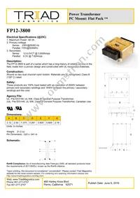 FP12-3800 Datasheet Cover