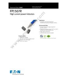 FP1507R1-R185-R Datasheet Cover