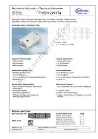 FP15R12W1T4BOMA1 Datasheet Cover