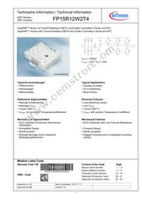 FP15R12W2T4BOMA1 Datasheet Cover