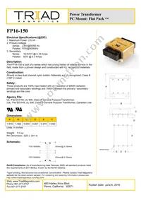 FP16-150-B Datasheet Cover