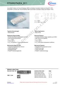 FP50R07N2E4B11BOSA1 Datasheet Cover