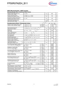 FP50R07N2E4B11BOSA1 Datasheet Page 2