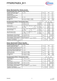 FP50R07N2E4B11BOSA1 Datasheet Page 3