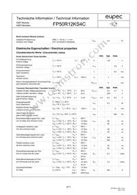 FP50R12KS4CBOSA1 Datasheet Page 2