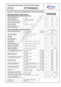 FP75R06KE3BOSA1 Datasheet Cover