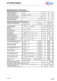 FP75R07N2E4BOSA1 Datasheet Page 2