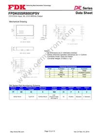 FPDK05SR8003PSV Datasheet Page 12