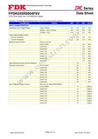 FPDK05SR8004PSV Datasheet Page 3