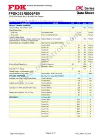 FPDK05SR8006PSV Datasheet Page 4