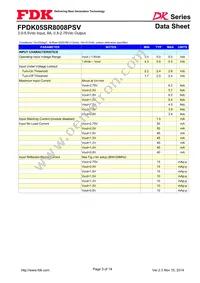 FPDK05SR8008PSV Datasheet Page 3