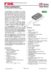 FPDK12SR8004PSV Datasheet Cover