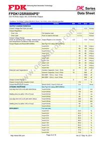 FPDK12SR8004PSV Datasheet Page 4