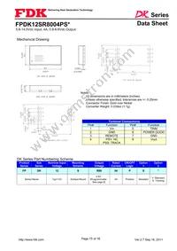 FPDK12SR8004PSV Datasheet Page 15