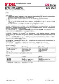 FPDK12SR8006PSV Datasheet Page 17