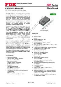 FPDK12SR8008PSV Datasheet Cover