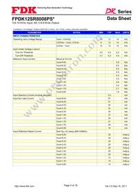 FPDK12SR8008PSV Datasheet Page 3