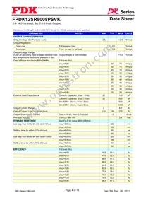 FPDK12SR8008PSVK Datasheet Page 4
