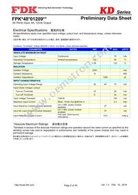 FPKD48T01209NL Datasheet Page 2