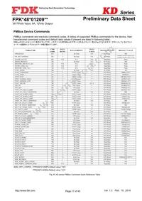 FPKD48T01209NL Datasheet Page 17