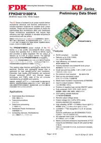 FPKD48T01806PA Datasheet Cover