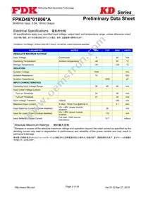 FPKD48T01806PA Datasheet Page 2