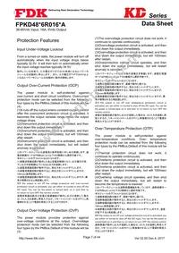 FPKD48T6R016PA Datasheet Page 7