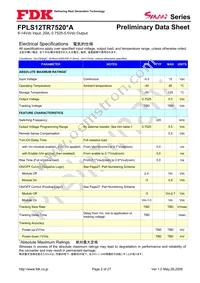 FPLS12TR7520PA Datasheet Page 2