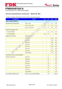 FPMR05SR7503PA Datasheet Page 3