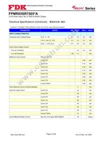 FPMR05SR7505PA Datasheet Page 3