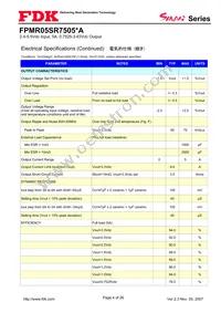 FPMR05SR7505PA Datasheet Page 4