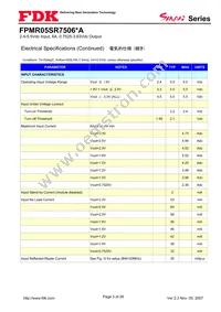 FPMR05SR7506PA Datasheet Page 3