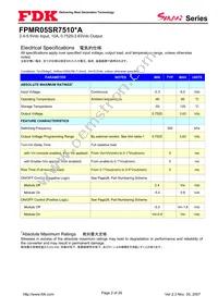 FPMR05SR7510PA Datasheet Page 2