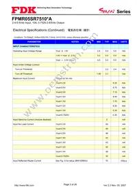 FPMR05SR7510PA Datasheet Page 3