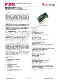 FPMR05TR7505PA Datasheet Cover